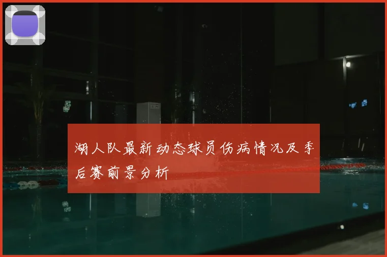 湖人队最新动态球员伤病情况及季后赛前景分析